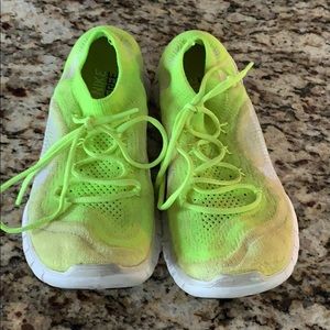 Nike Free Flyknit - Neon Yellow